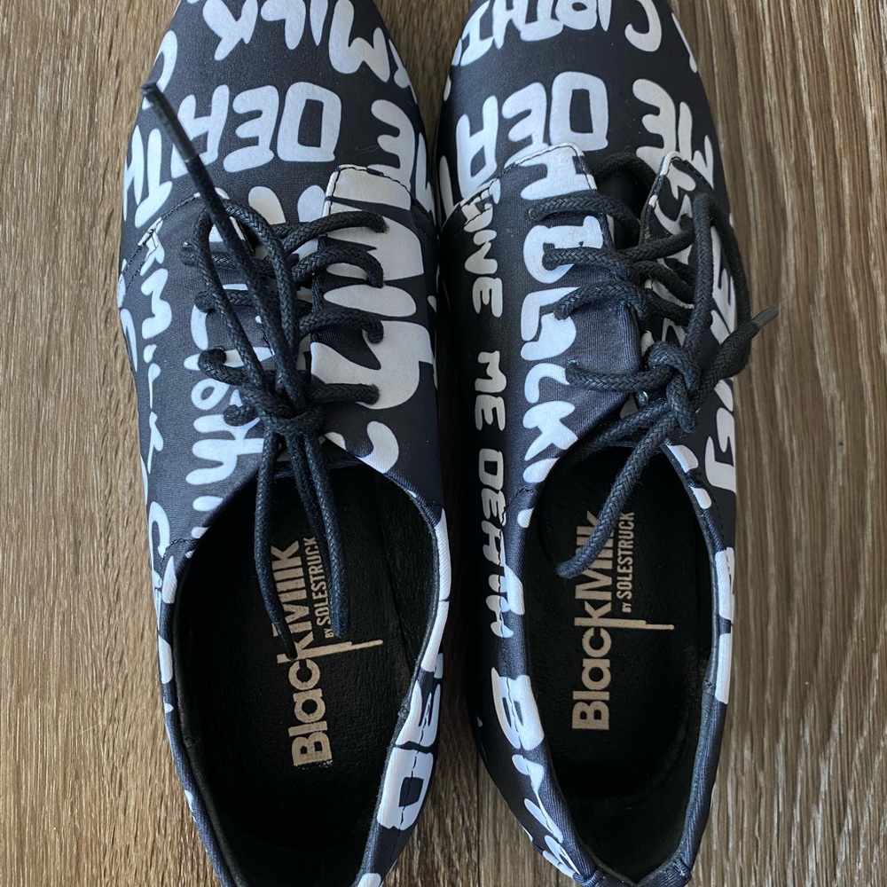 black milk clothing x solestruck - nylon vs. death James Oxford shoes